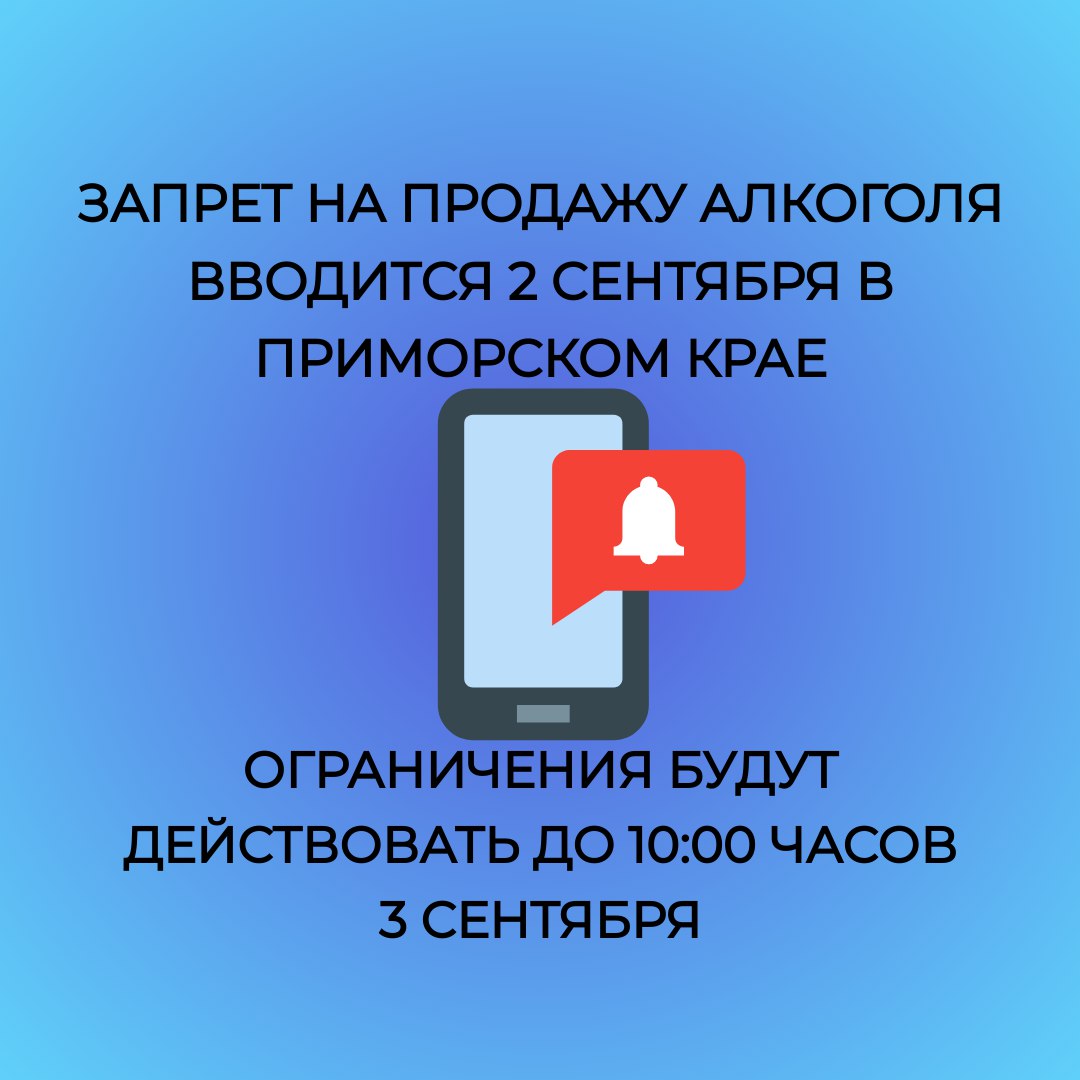 Запрет на продажу алкоголя!.