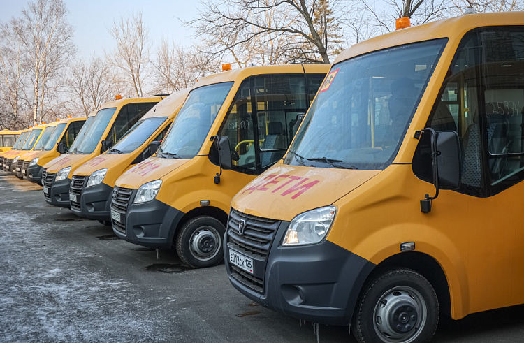 Более 250 школьных автобусов получили школы Приморья за шесть лет. Более 250 школьных автобусов получили школы Приморья за шесть лет.