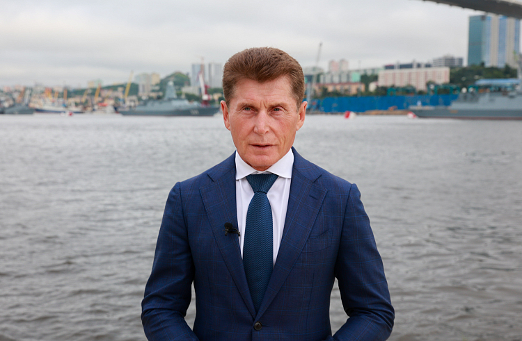 Поздравление Губернатора Приморского края Олега Кожемяко с Днем ВМФ России. Поздравление Губернатора Приморского края Олега Кожемяко с Днем ВМФ России.