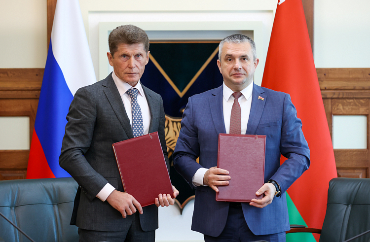 Приморский край укрепляет сотрудничество с Гомельской областью Республики Беларусь. Приморский край укрепляет сотрудничество с Гомельской областью Республики Беларусь.